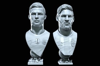 sculpt 3d models for 3d printing, bust, miniature, cosplay and product design