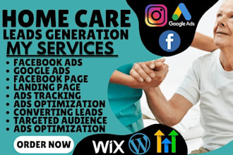 generate home care leads elderly care leads elderly care home care website