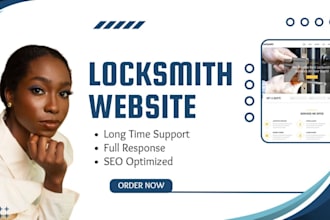 build garage door website, locksmith website, handyman website, home security