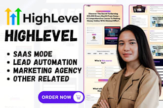 set up gohighlevel CRM, saas mode, and lead automation for marketing agencies