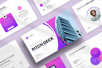 improve powerpoint presentation, update investor pitch deck edit ppt slide