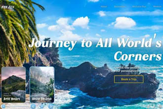 build vacation rental website travel agency, tour website on squarespace