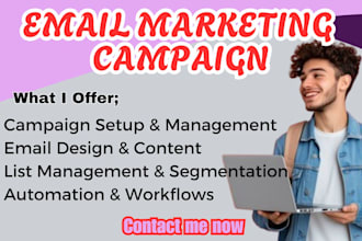 do email marketing campaign template design automation flows send bulk blast