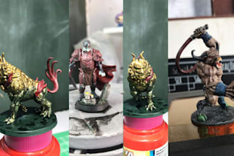 3d print and paint stunning miniatures tabletop board game mini figure warhammer