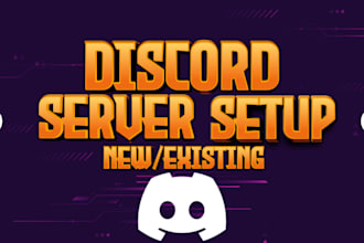 setup new and existing discord servers within 24 hours