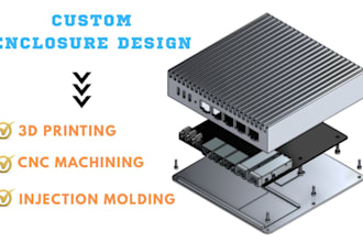 design pcb enclosure, pcb case, product casing for 3d printing and manufacturing