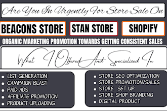 advertise and promote your stan store beacons ai promote your digital course
