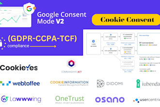 google consent mode v2 and cookie banner setup for gdpr