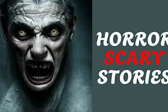 ghostwrite horror story, thriller, true crime script, mystery, scary story