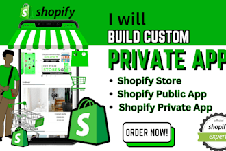 develop shopify private app, custom app, private app, integrate shopify plugin