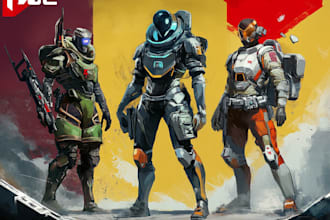 create a sci fi art, character illustration or sci fi character