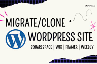 convert or clone wix squarespace transfer figma webflow loveable ai to wordpress