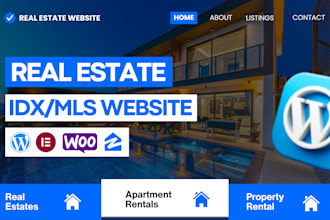 create wordpress real estate website and idx mls integration