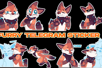 draw furry telegram stickers nsfw animated sticker discord stickers crypto gif