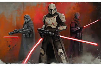 draw your star wars sci fi character art