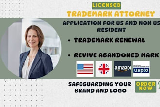 be your trademark attorney for registration, renewal, office action, uspto