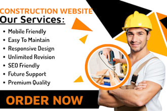 design construction website handyman roofing plumbing hvac electrician website