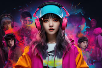 sing custom songs pop rock and indie song as a female singer in english, korean