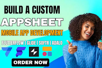 develop appsheet glide softr adalo flutterflow no code mobile app or mvp web app