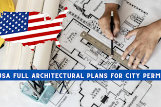 design architectural, floor plan, autocad, mep for city permit