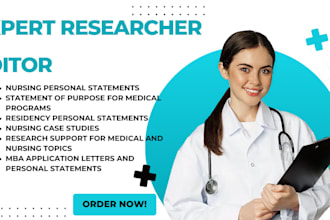 edit your nursing personal statements, case studies, and research
