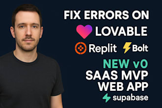 create fix errors on lovable replit bolt new v0 saas mvp web app supabase