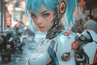 illustrate your robot, mecha or futuristic concept characters