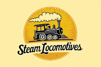 do high quality steam locomotive logo with express delivery