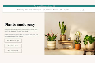 design elegant plant and seed shopify store garden tools store flower website