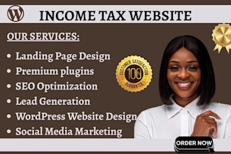 income tax website social media marketer and manager for your tax preparation