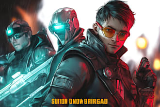 make sci fi, mecha, cyberpunk, cyborg character design