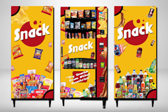 custom vending machine wrap designs