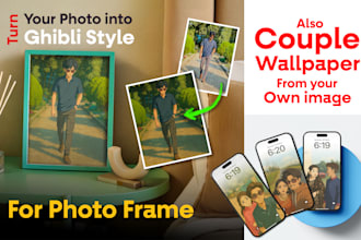 create stunning studio anime style arts, couples or groups