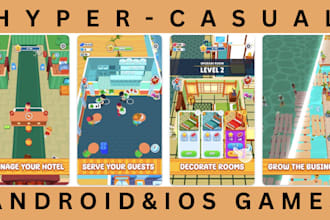 develop hyper casual arcade game endless runner puzzle mobile game in unity