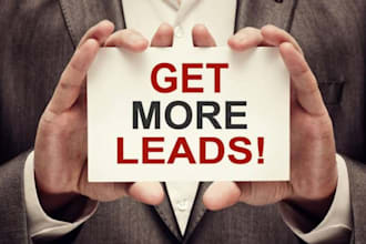 do b2b lead generation, linkedin,email,web research