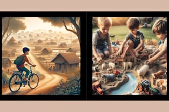 edit and design children picture book illustration 3d children book illustrator