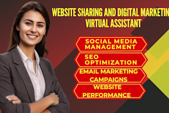 share website on daily basis and your digital marketing virtual assistant
