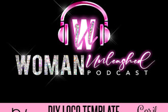 modern podcast logo design