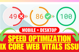 fix core web vitals pagespeed wordpress speed optimization wordpress website