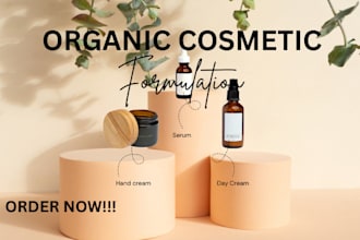 formulate organic cosmetic formulation, beauty product skincare and haircare