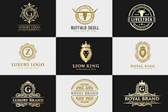 create custom vintage retro logo design