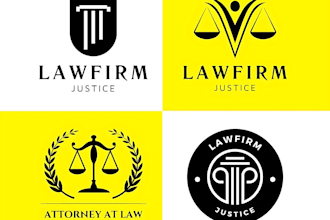 design professional modern law firm, attorney, legal services and lawyer logo
