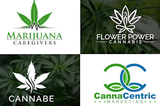 design medical cannabis weed marijuana cbd oil logo with free source file