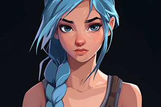 create a 2d game character for dnd art or anything