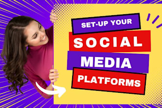 create all social media account and setup facebook business page tiktok shop