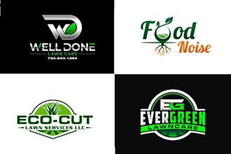 do lawn care landscaping and agriculture logo design or any graphic design