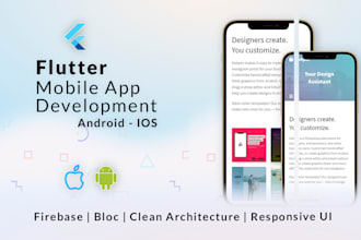 develop responsive flutter apps with firebase, bloc, and clean architecture