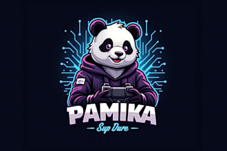 design a  professional panda esports mascot logo 1 day