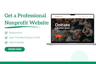 design a nonprofit charity fundraising website with donation integration