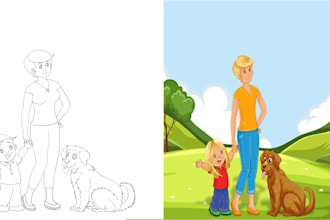 draw children picture book illustrator and children book illustration